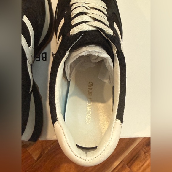 Veronica Beard Valentina Black/White Womens Sneakers Size 7.5 - Picture 5 of 9